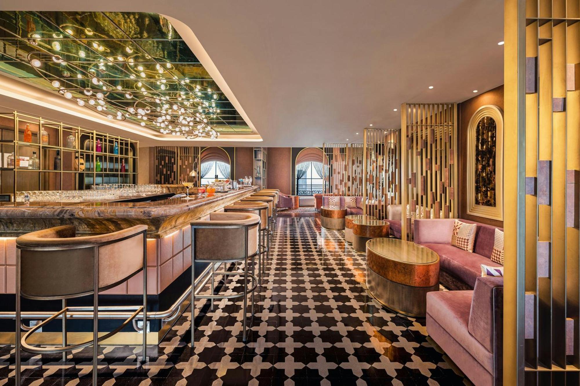 加尔各答itc皇家孟加拉豪华精选酒店 外观 照片 The interior of the bar
